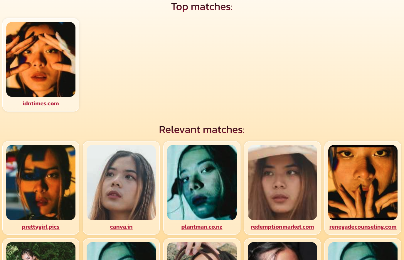 Search on eyematch.ai